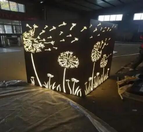灵寿耐候钢灯箱